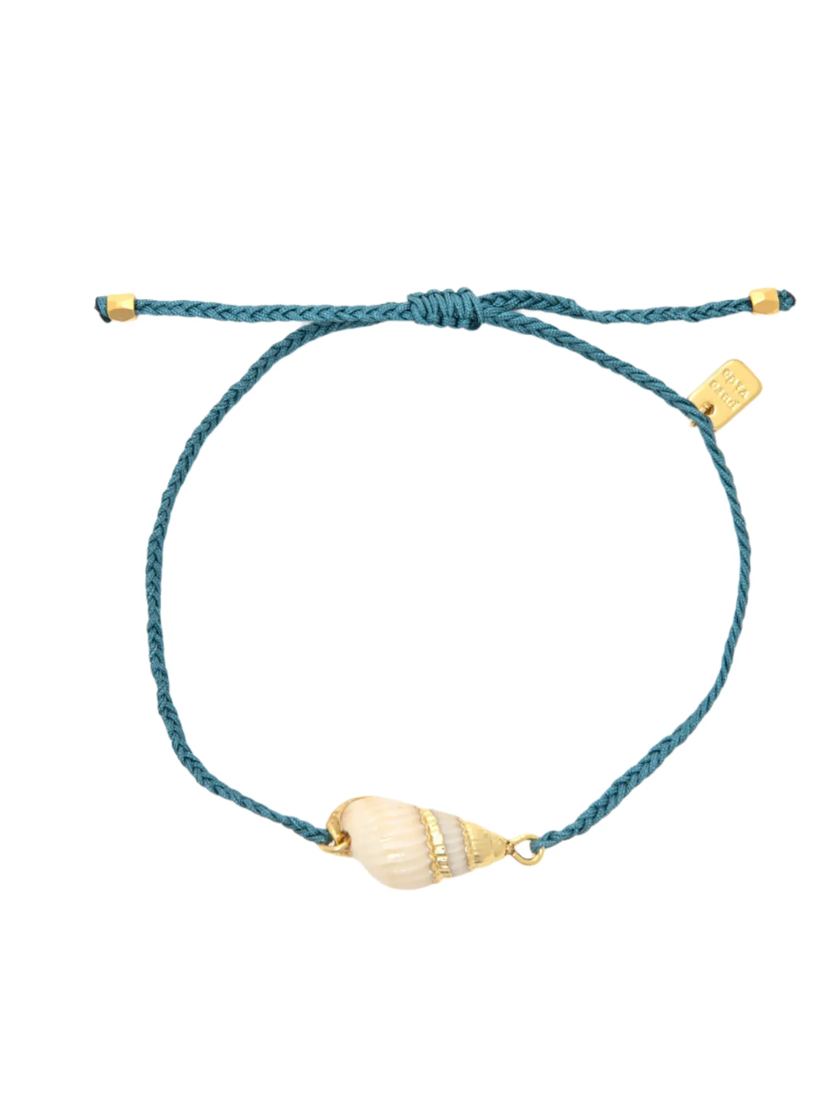 Pura Vida Dainty Mother of Pearl Seashell Charm Bracelet